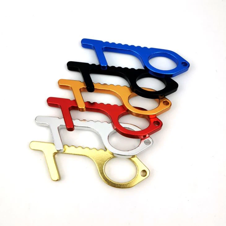 Hygienia käsi antimikrobinen alumiini EDC oven avaaja